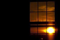 Sunset Church Window